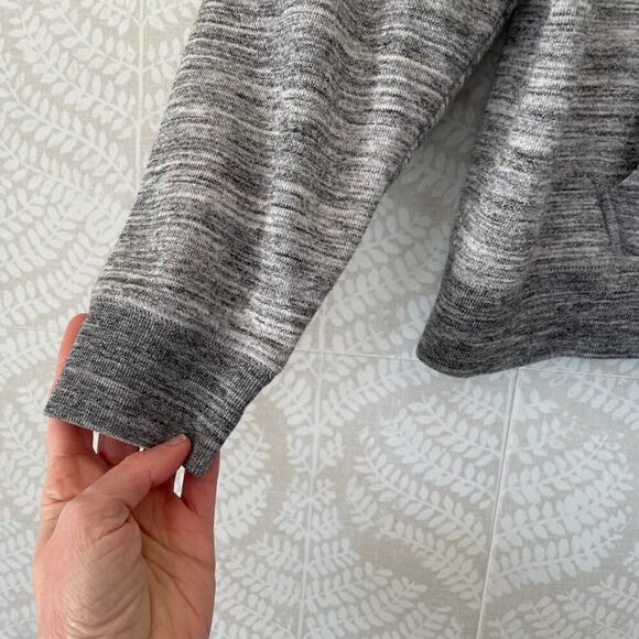 PINK Victoria's Secret Oversized Quarter Zip Sweatshirt in Gray/Black, Size M - Picture 9 of 16